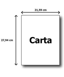 1 hoja de papel carta