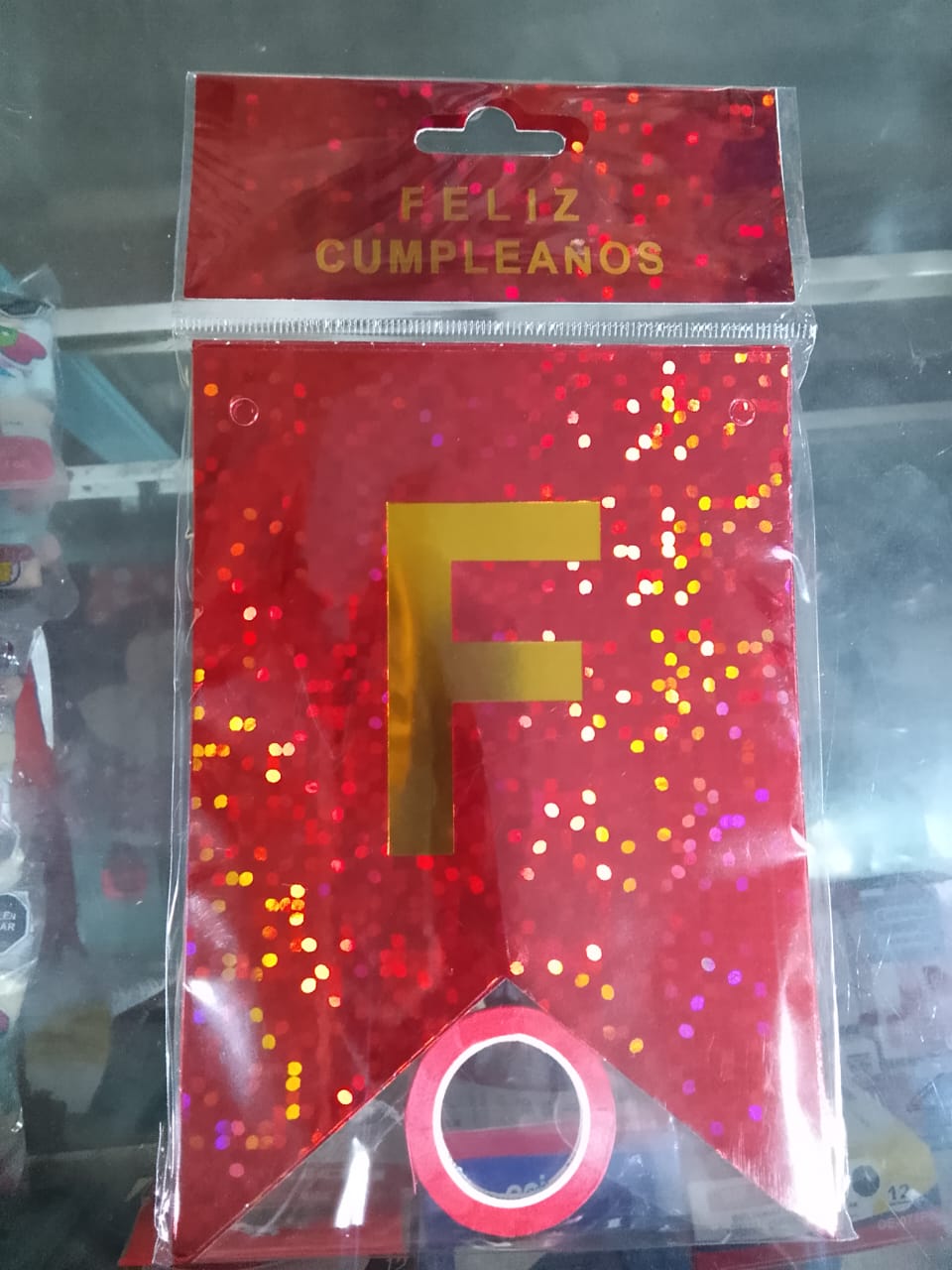 Banderín Feliz Cumpleaños metalizado