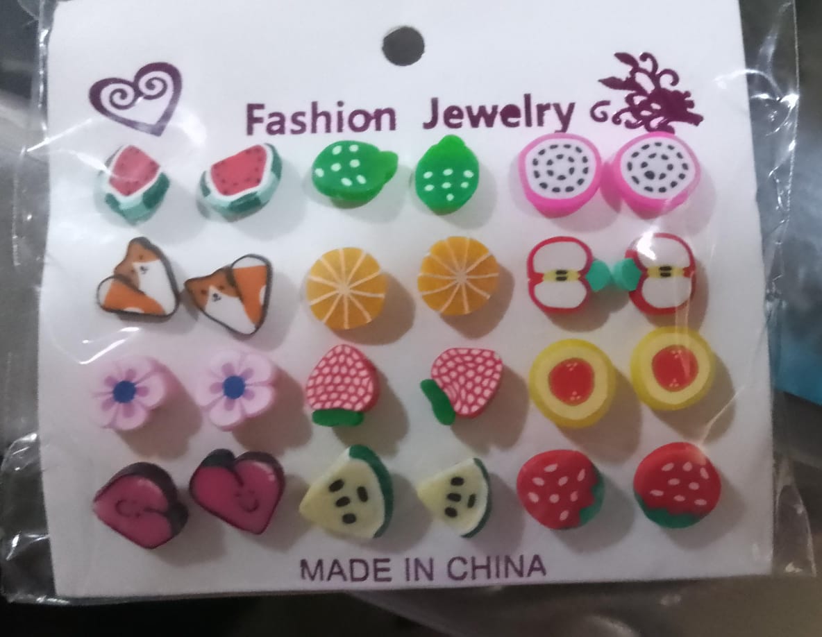 Set de zarcillos niña individual