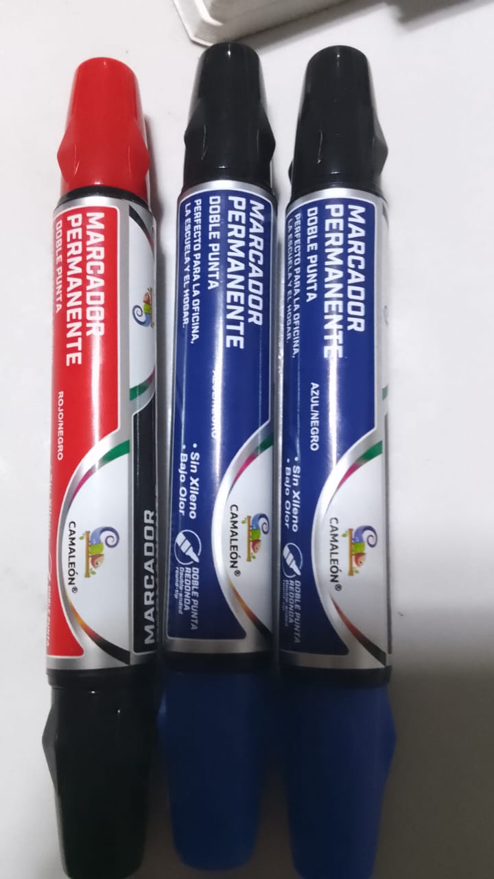 Marcadores Permanentes Camaleon Doble Punta