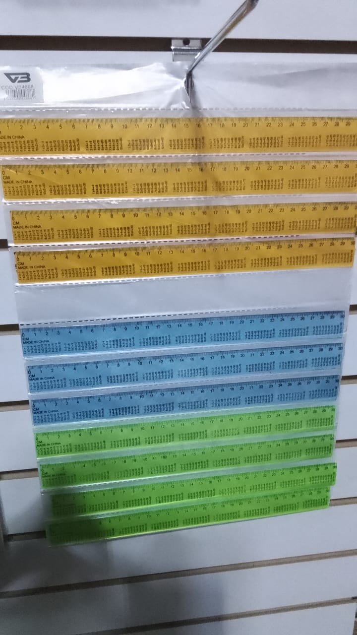 Reglas plasticas tabla de multiplicar