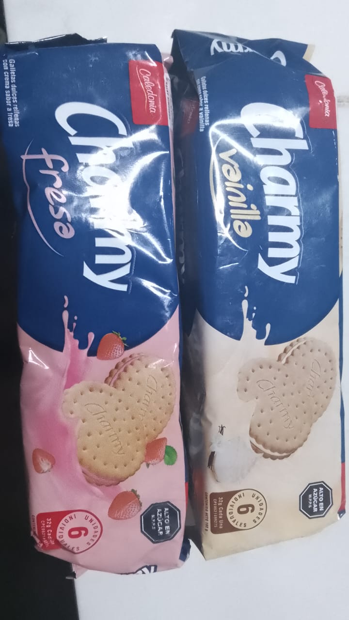 Galleta Charmy vainilla fresa y chocolate