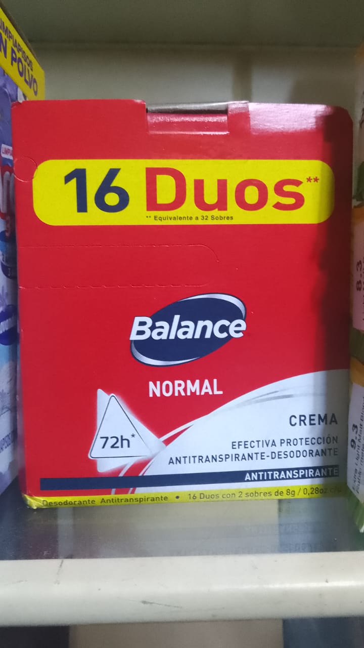 Desodorantes Balance de sobre